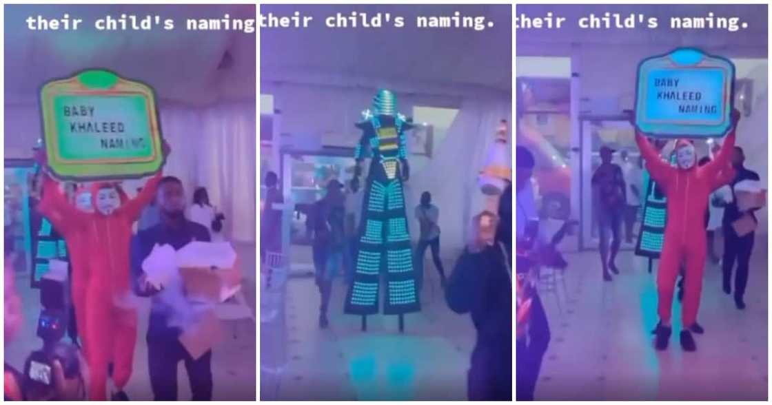 Nigerians react as parents do club 'Dorime' for their child on naming ceremony