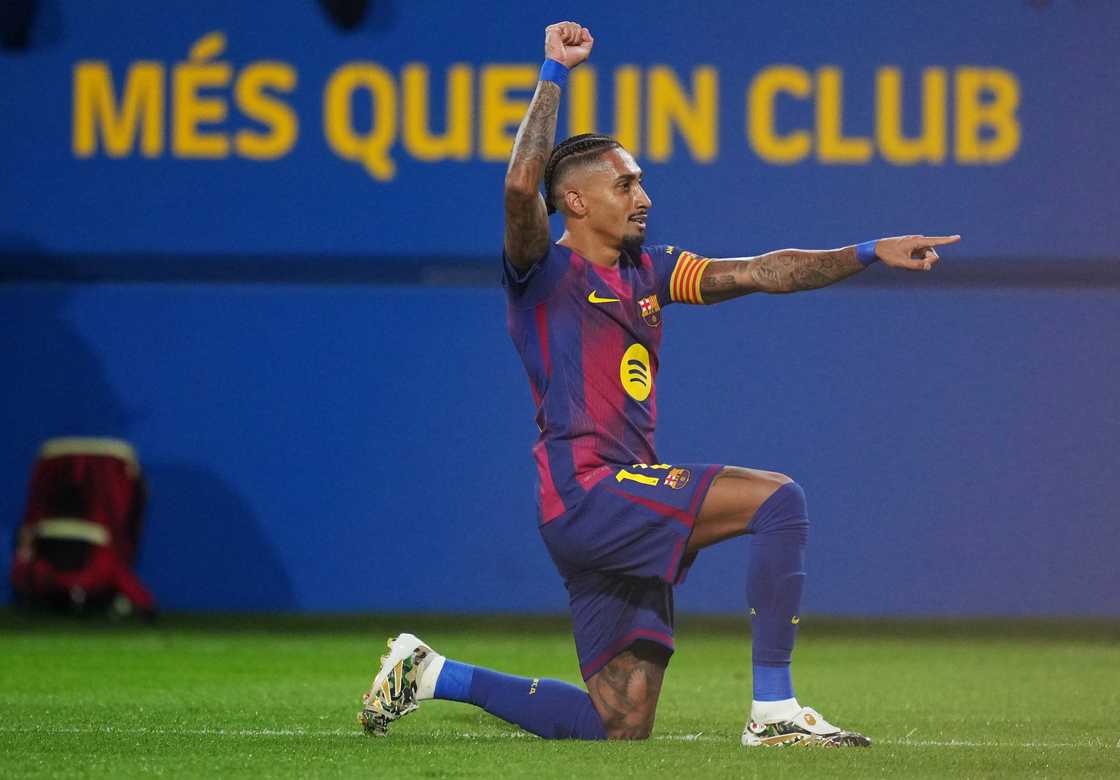 Raphinha benching reason, Raphinha brace Valencia, Barcelona 6-0 Valencia highlights, Raphinha captain controversy, Raphinha Saudi transfer news, Barcelona La Liga latest