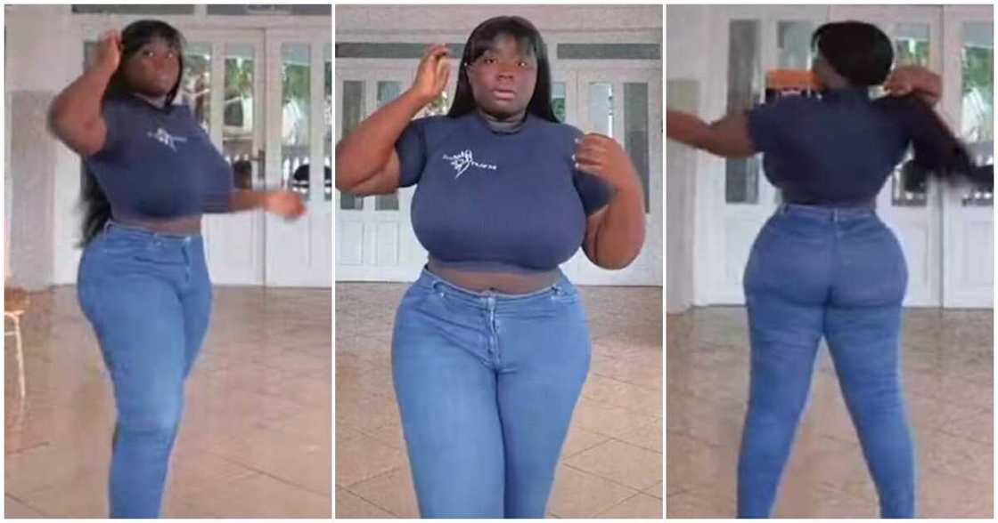 Maame Serwaa in tight jeans