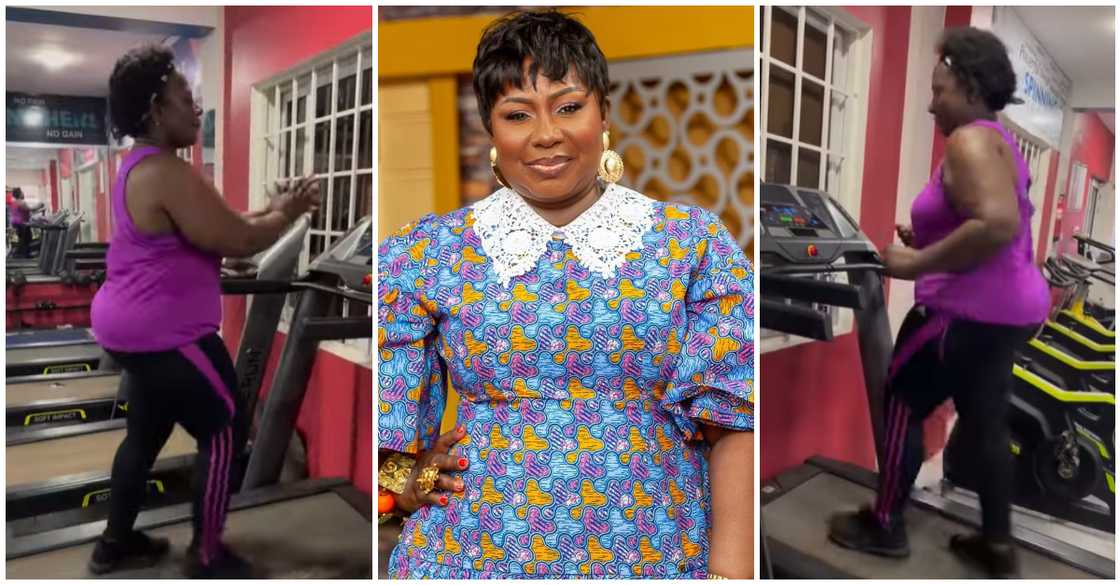 Gifty Anti causes stir as she dances on treadmill Gifty Anti causes stir as she dances on treadmill