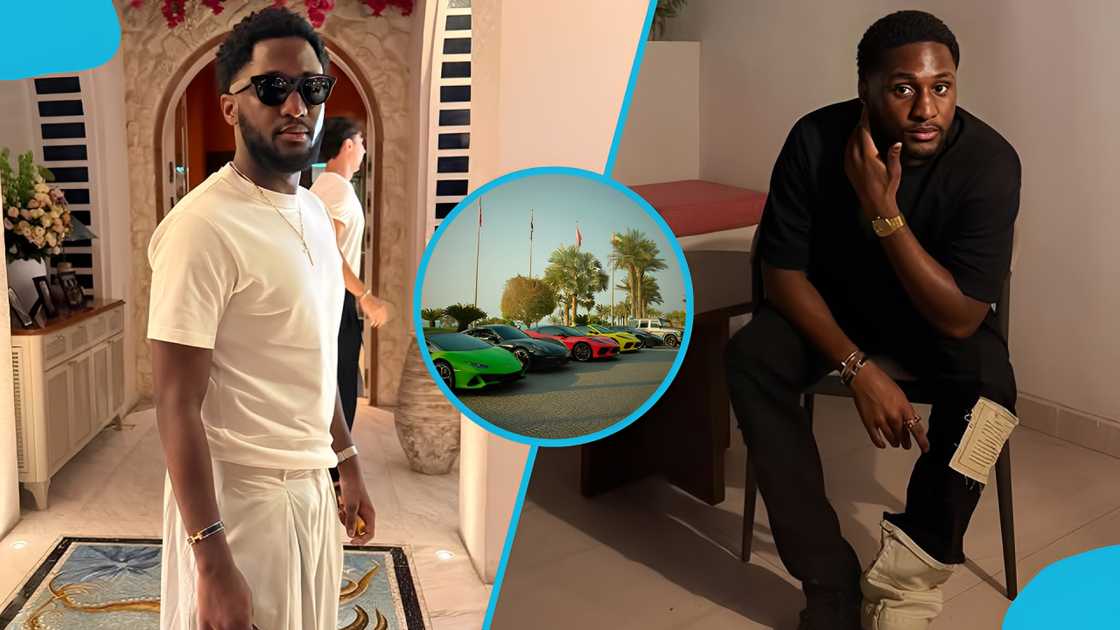 Saahene Osei, Dubai, Despite, Despite's son, Despite's cars, Ghana, Social media Saahene Osei, Dubai, Despite, Despite's son, Despite's cars, Ghana, Social media