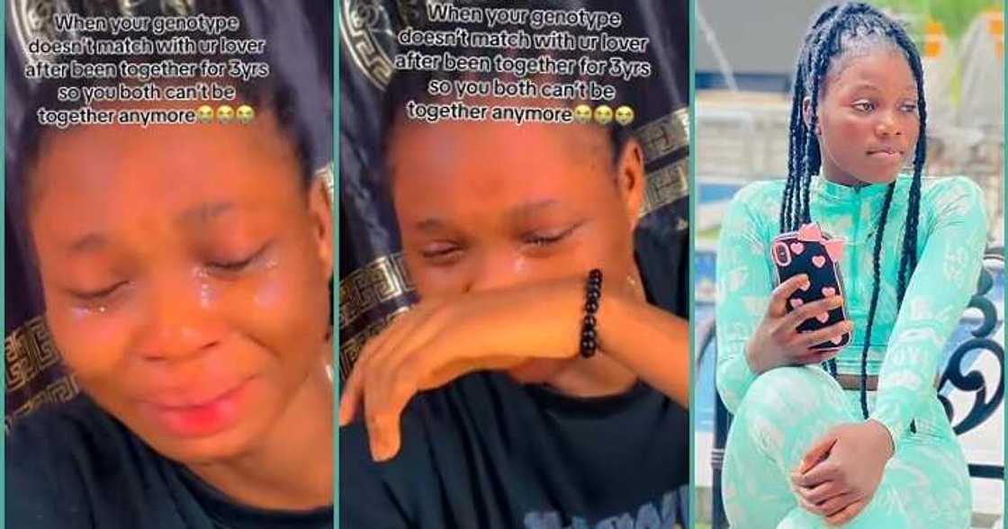 Lady cries uncontrollably over genotype incompatibility with lover of three years Lady cries uncontrollably over genotype incompatibility with lover of three years