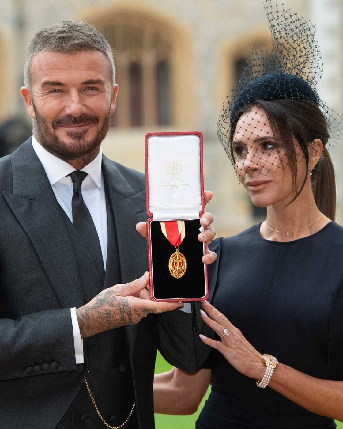 David Beckham, Sir David Beckham, knighthood celebration, Gary Neville, Guy Ritchie, Manchester United legend, Inter Miami CF, Real Madrid, England football, Beckham party, Cruz Beckham, King Charles III, MLS playoffs, Lionel Messi, Tadeo Allende