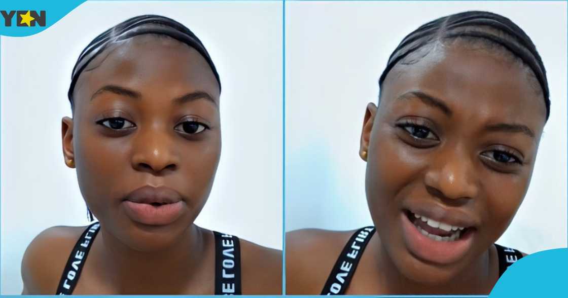 Photo of a young Ghanaian SHS graduate lamenting in video. Photo of a young Ghanaian SHS graduate lamenting in video.