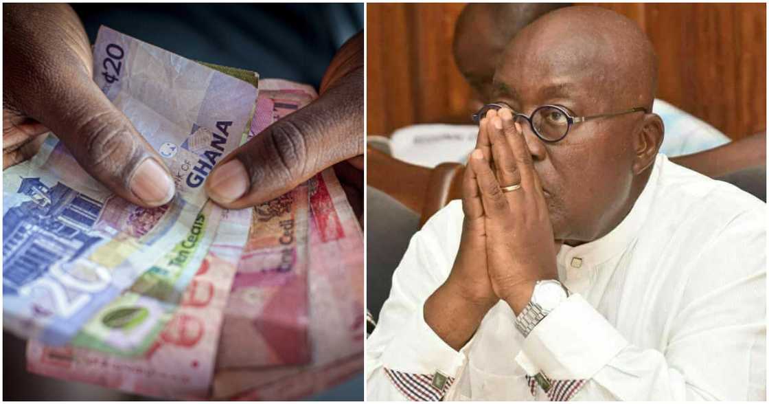 Nana Akufo-Addo has said he and his men deserve credit for the cedi's appreciation. Nana Akufo-Addo has said he and his men deserve credit for the cedi's appreciation.