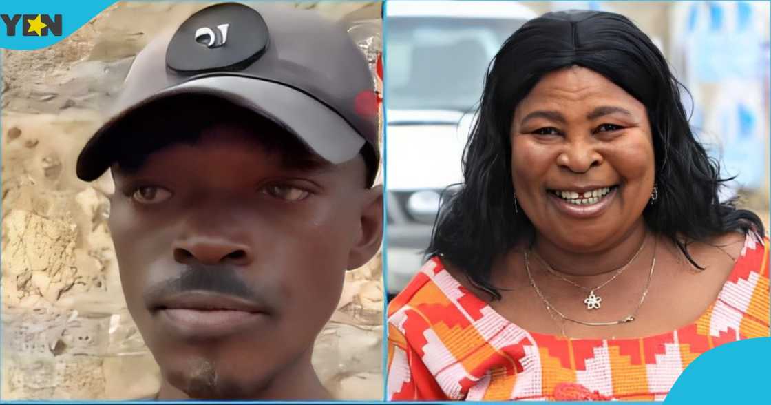 A photo of the late Akua Donkor and Yaw Barima, her driver