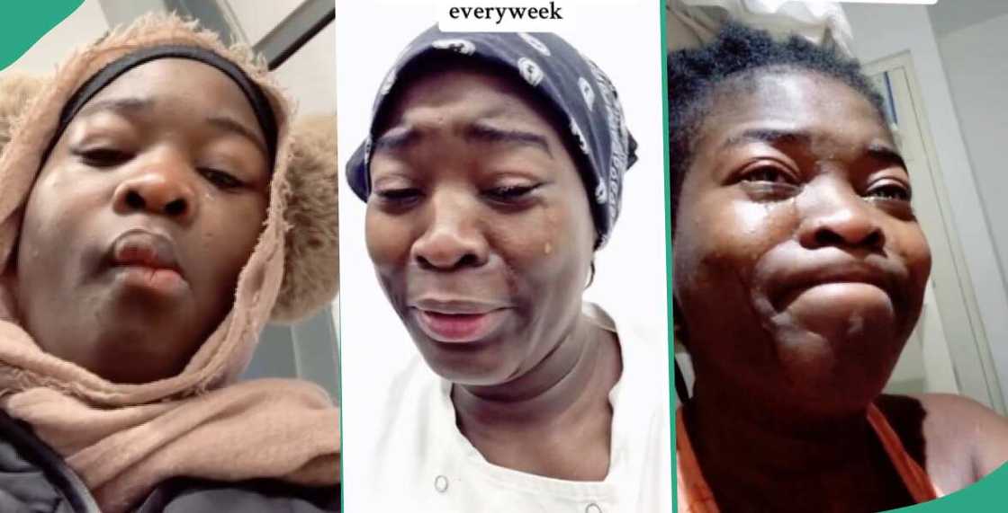 Nigerian lady weeps in video, says she cries every week in UK Nigerian lady weeps in video, says she cries every week in UK