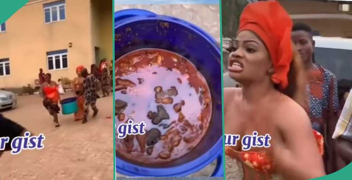 Video emerges as couple reportedly arrests caterer for hiding their food Video emerges as couple reportedly arrests caterer for hiding their food