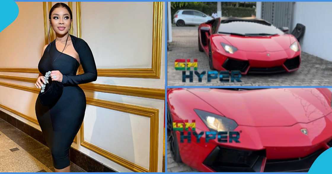 Serwaa Amihere Spotted Driving A Lamborghini, Peeps Go Crazy Over Video, Admire Sleek Posh Car Serwaa Amihere Spotted Driving A Lamborghini, Peeps Go Crazy Over Video, Admire Sleek Posh Car