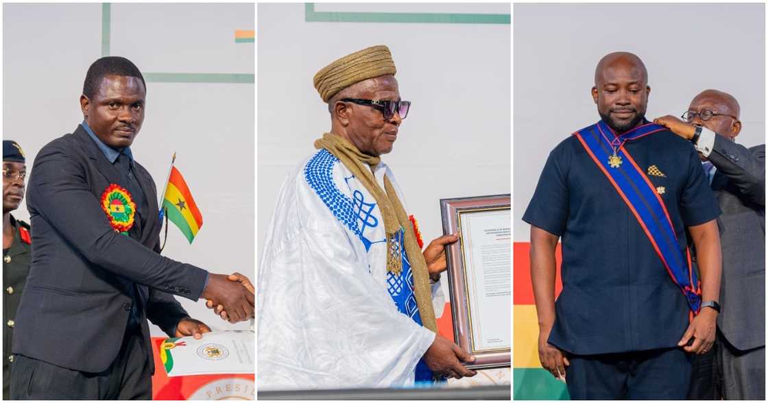 Akufo-Addo honours prominent Ghanaians at the National Honours and Awards. Akufo-Addo honours prominent Ghanaians at the National Honours and Awards.