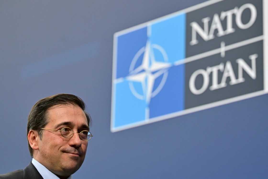 Spanish Foreign Minister Jose Manuel Albares Bueno is seen at a meeting of NATO foreign ministers in Brussels is May 2022 Spanish Foreign Minister Jose Manuel Albares Bueno is seen at a meeting of NATO foreign ministers in Brussels is May 2022