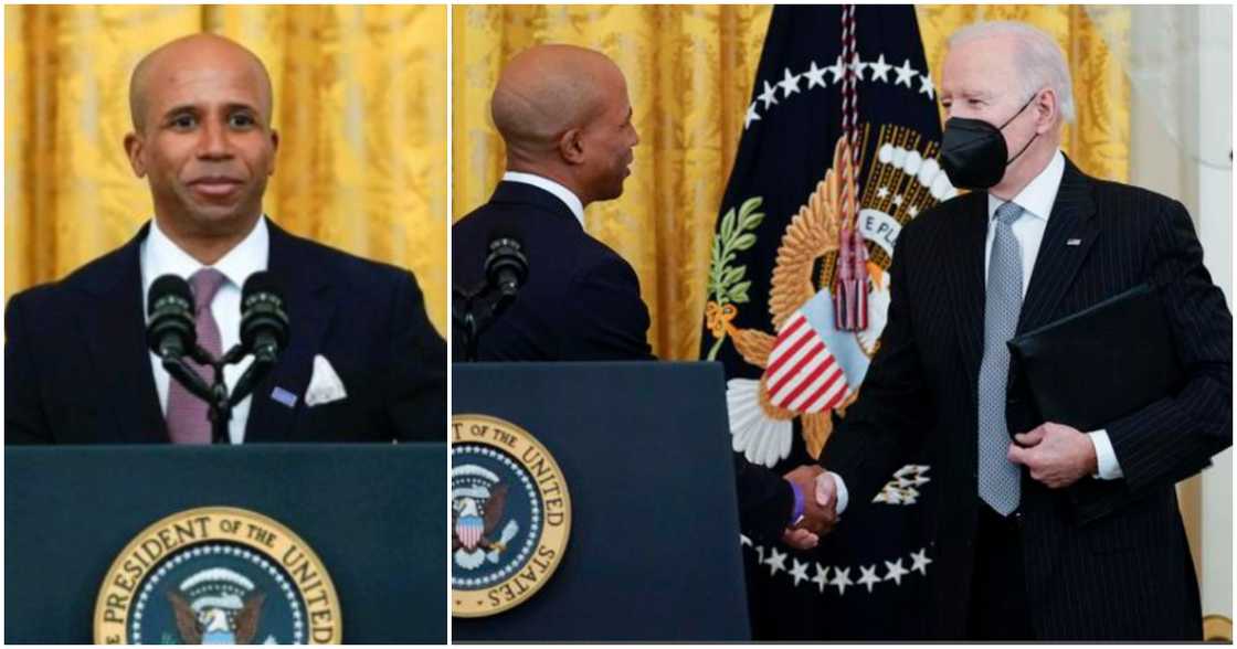 US President Joe Biden and Ghana's Dr Edjah Nduom US President Joe Biden and Ghana's Dr Edjah Nduom