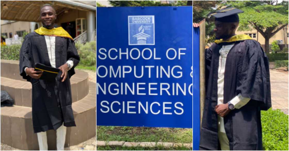 Praise be to God, BSc in Computer Science bagged - Man celebrates as he earns degree Praise be to God, BSc in Computer Science bagged - Man celebrates as he earns degree