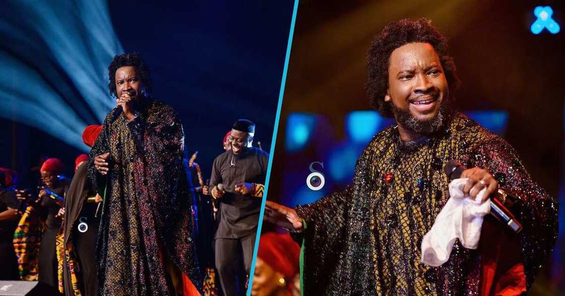 Sonnie Badu performing at his Rhythms Of Africa oncert