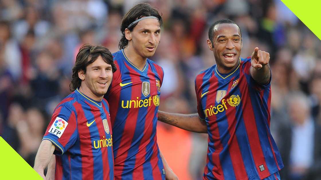 Lionel Messi played with iconic footballers at Barcelona