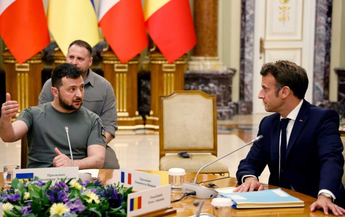 Macron was one of the first European leaders to host the actor-turned-president Zelensky after his election in April 2019 Macron was one of the first European leaders to host the actor-turned-president Zelensky after his election in April 2019