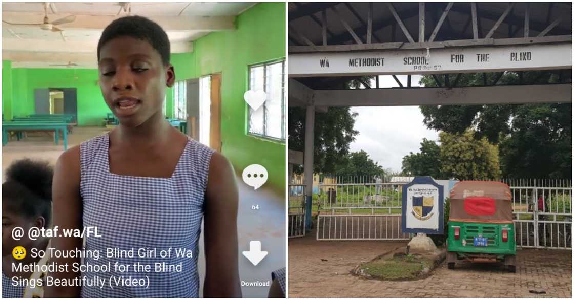 Girl from Wa Methodist School for the Blind