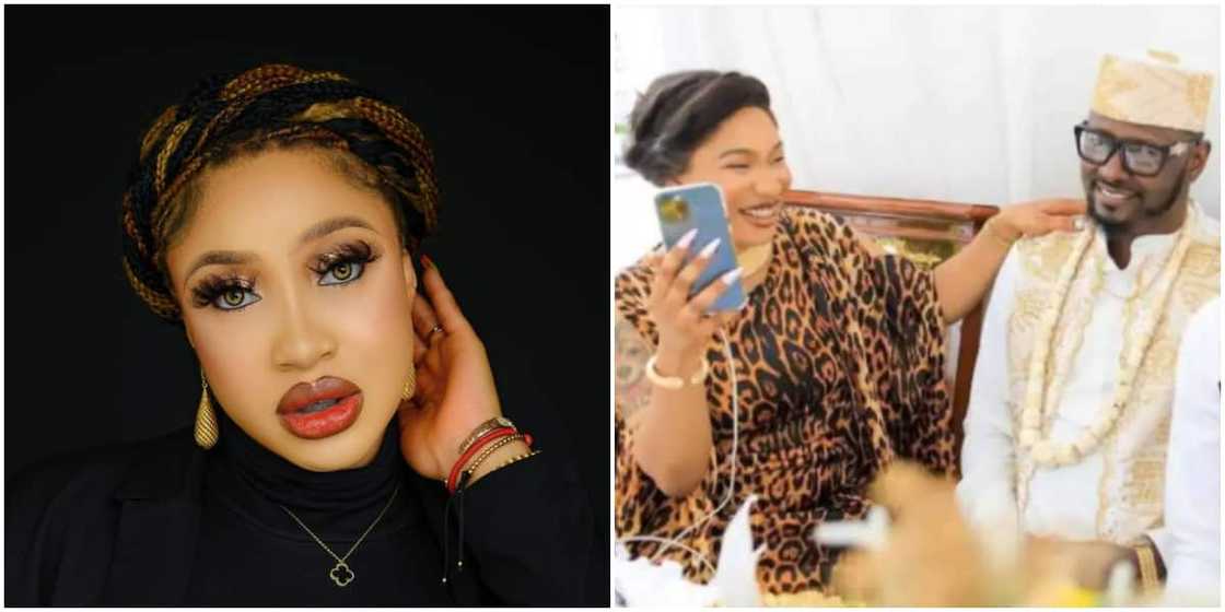 Tonto Dikeh begs Kpokpogri in leaked audio. Tonto Dikeh begs Kpokpogri in leaked audio.
