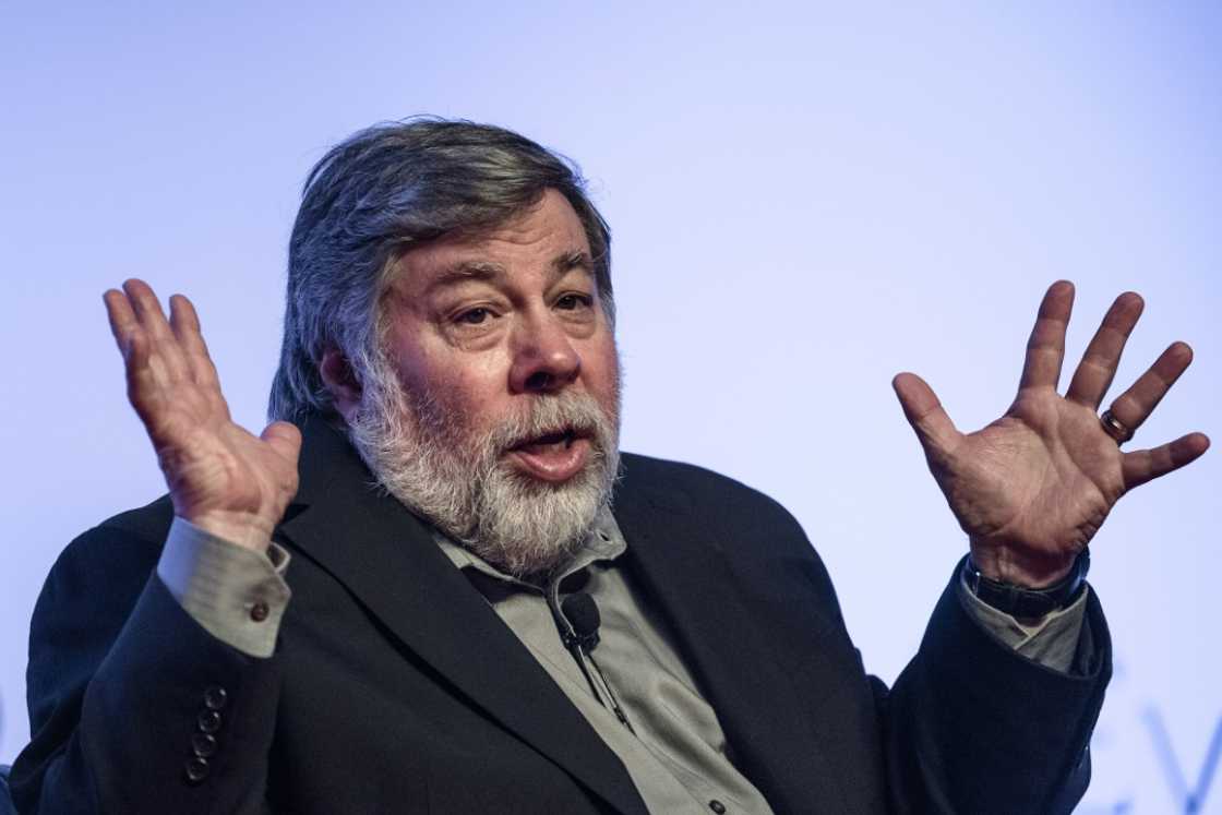Apple co-founder Steve Wozniak speaks at the World Business Forum in Hong Kong on June 2, 2015 Apple co-founder Steve Wozniak speaks at the World Business Forum in Hong Kong on June 2, 2015