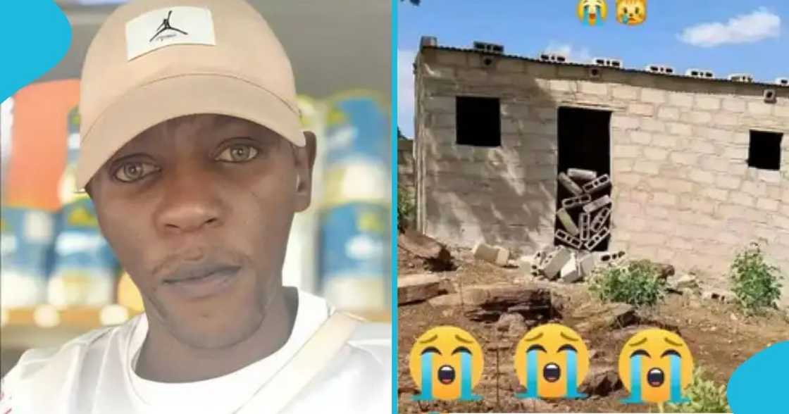 A man living abroad has taken to TikTok to lament his brother squandering the money he sent for a house project back home. A man living abroad has taken to TikTok to lament his brother squandering the money he sent for a house project back home.