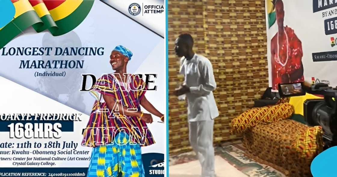 Boakye Fredrick attempts to break the longest dance record Boakye Fredrick attempts to break the longest dance record