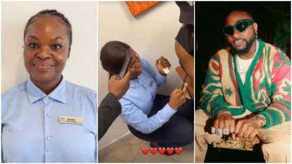 Ngozi & Davido/Hotel worker returned $70k (54.3m)