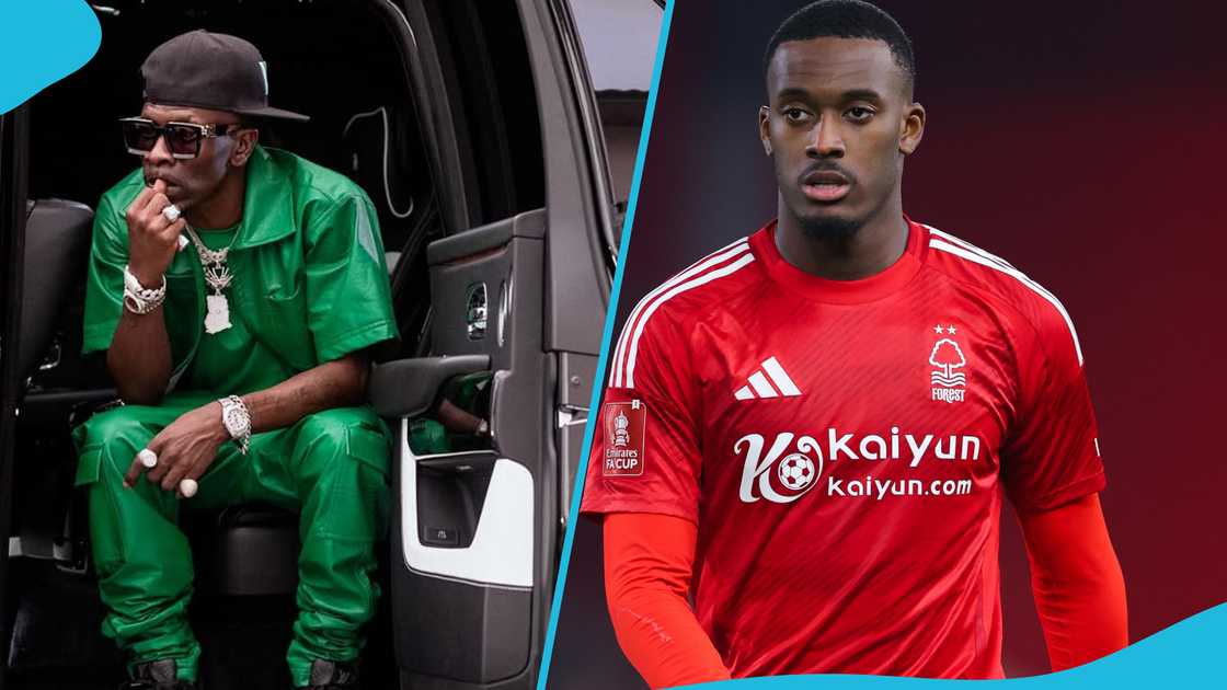 Callum Hudson-Odoi and his Nottingham Forest teammates jammed to Shatta Wale's hit song 'Everybody Like My Ting' as they cruised in England. Callum Hudson-Odoi and his Nottingham Forest teammates jammed to Shatta Wale's hit song 'Everybody Like My Ting' as they cruised in England.