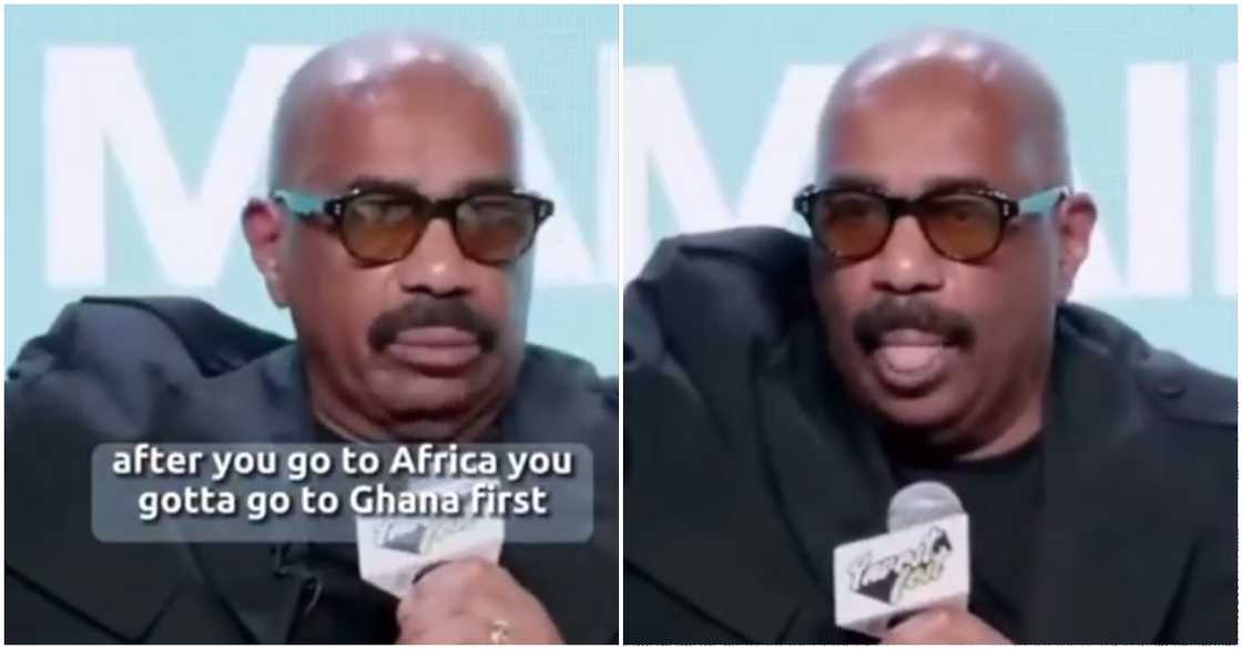 Photos of Comedian Steve Harvey speaking with passion about Africa Photos of Comedian Steve Harvey speaking with passion about Africa