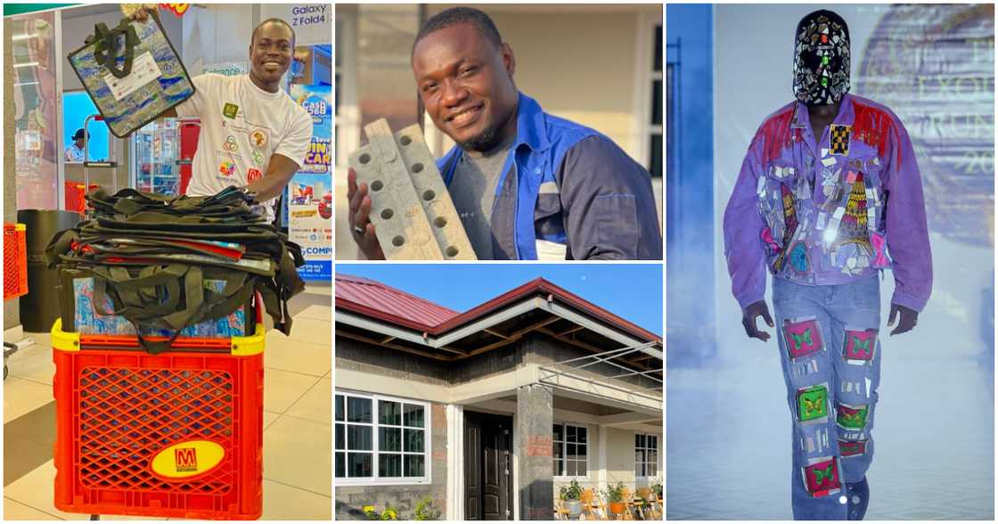 Ghanaian entrepreneurs turning waste plastics into usable products. Ghanaian entrepreneurs turning waste plastics into usable products.