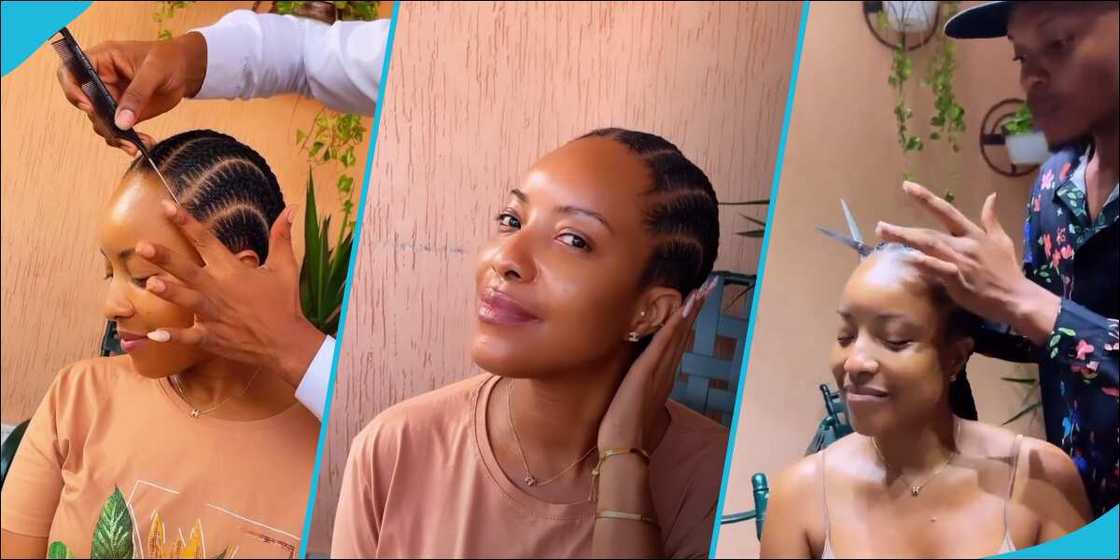 Joselyn Dumas does stitch braids