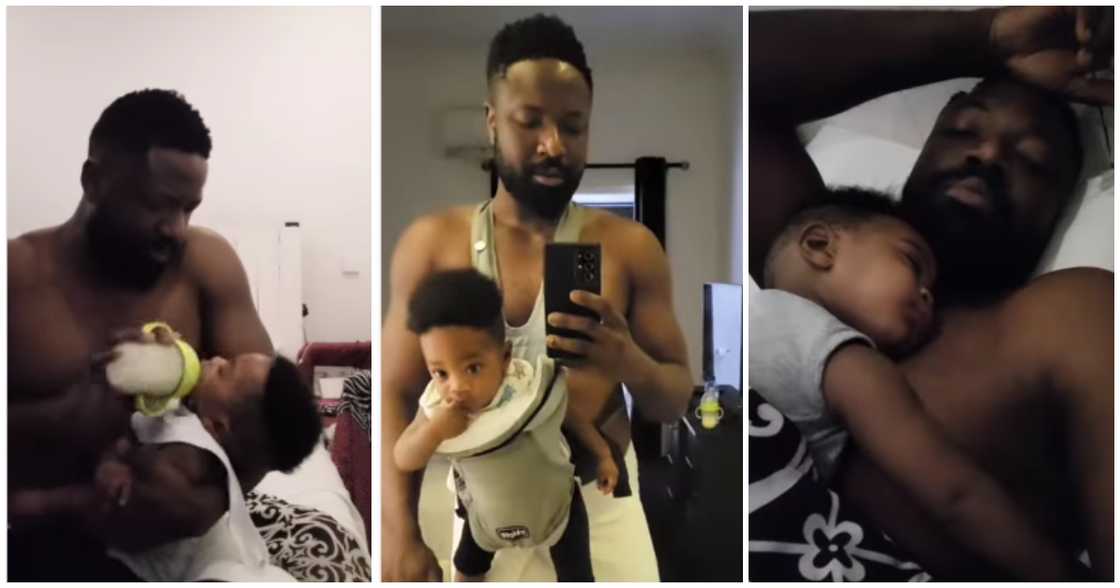 Elikem Kumordzie and son