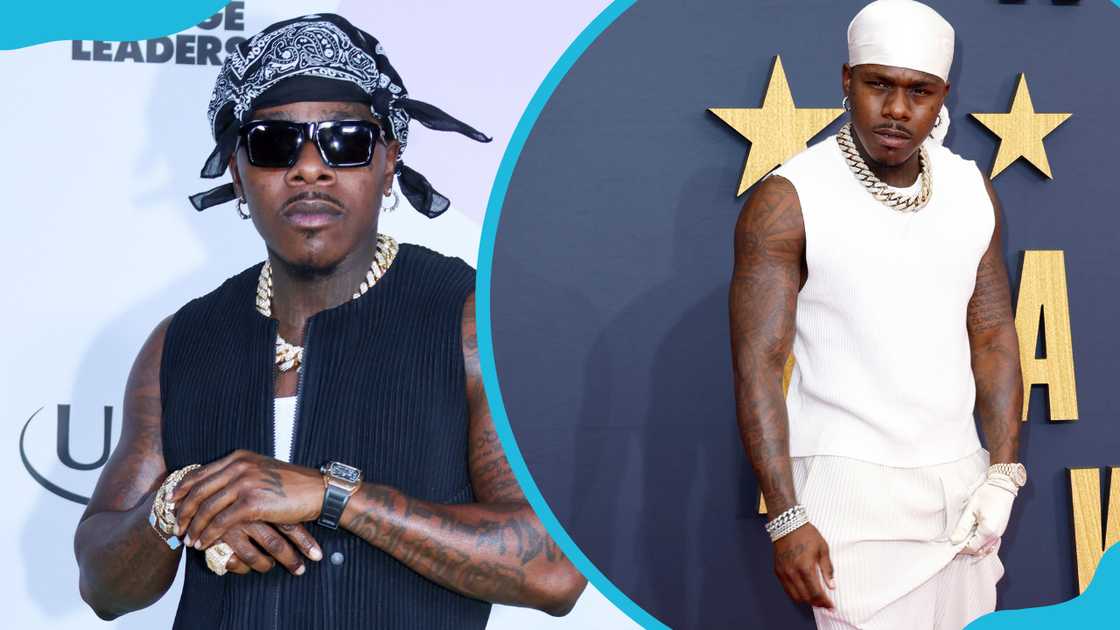 DaBaby at Cobb Energy Performing Arts Center (L) and Microsoft Theater (R)