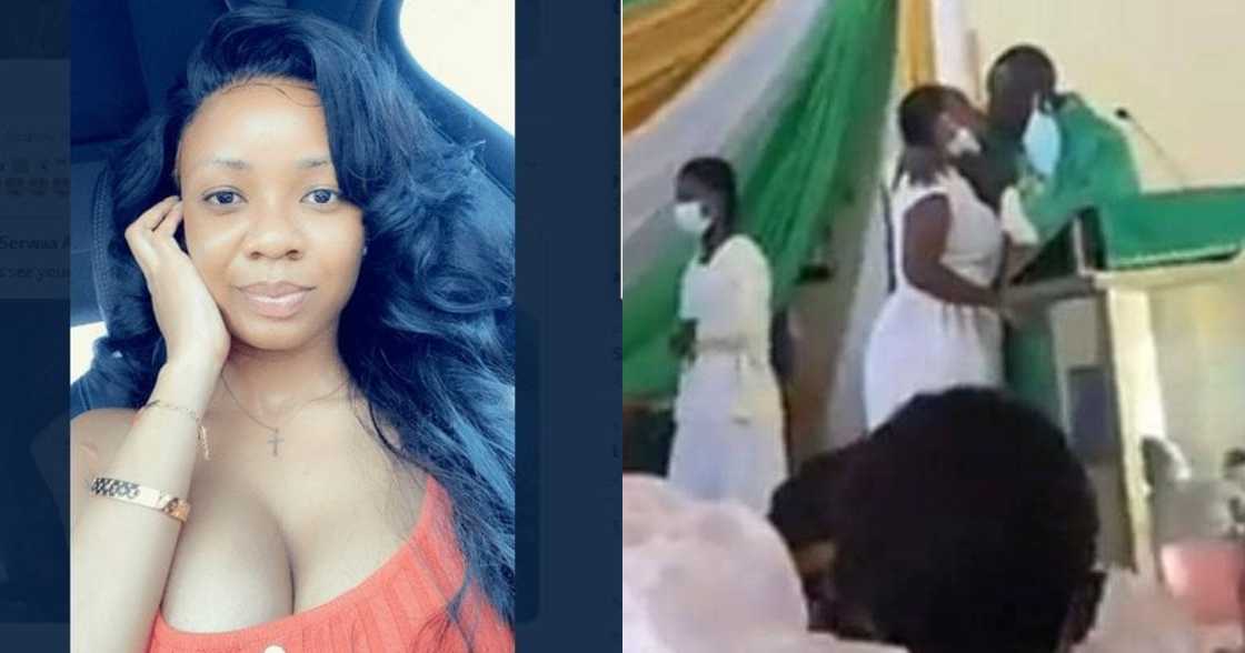 Ei - Serwaa Amihere 'screams' as she reacts to video of priest kissing students in viral video Ei - Serwaa Amihere 'screams' as she reacts to video of priest kissing students in viral video