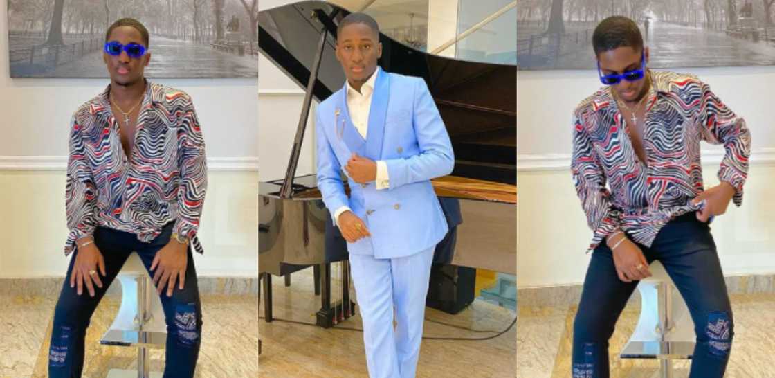 Saahene Osei: Despite's 18-year-old son looks dapper as he drops new fashion photos