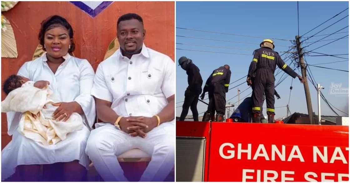 Sergeant Owusu Asante Baafi and his family were killed in the fire. Sergeant Owusu Asante Baafi and his family were killed in the fire.