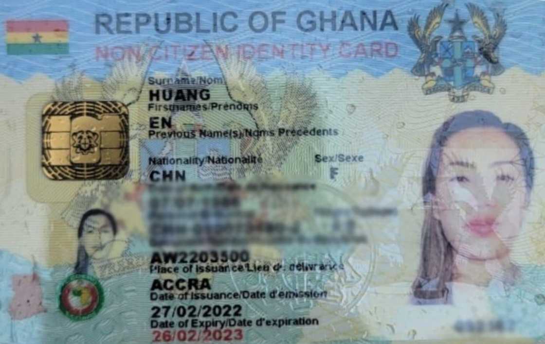 Aisha Huang's Ghana Card Aisha Huang's Ghana Card
