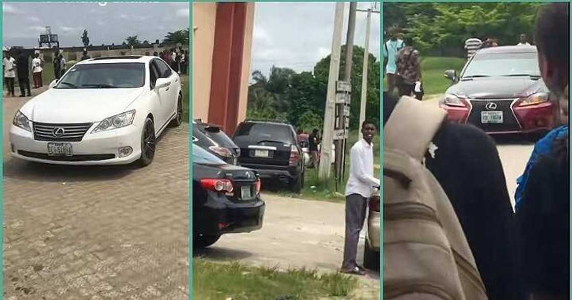 Video shows some students' exotic cars in Ignatius Ajuru University