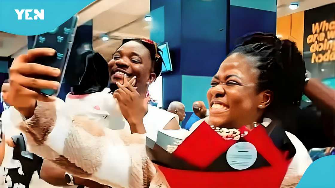 Asantewaa dating rumors, AMG Armani TikTok, Asantewaa and AMG Armani, Ghana celebrity news, viral video Ghana, social media reactions, Kotoka International Airport Asantewaa dating rumors, AMG Armani TikTok, Asantewaa and AMG Armani, Ghana celebrity news, viral video Ghana, social media reactions, Kotoka International Airport