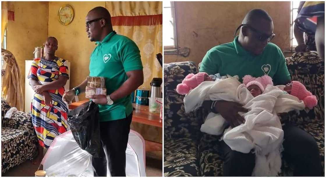 The Givers Supportive Foundation through the man visited the triplets and made the huge donation. The Givers Supportive Foundation through the man visited the triplets and made the huge donation.