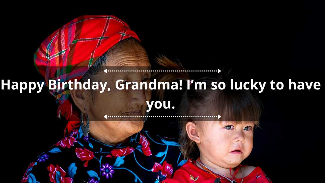 Short birthday wishes for grandma from granddaughter