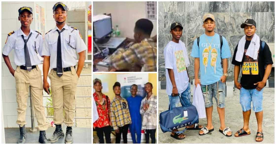 Reactions as sacked dancing security boys and their friends celebrate getting international passports Reactions as sacked dancing security boys and their friends celebrate getting international passports