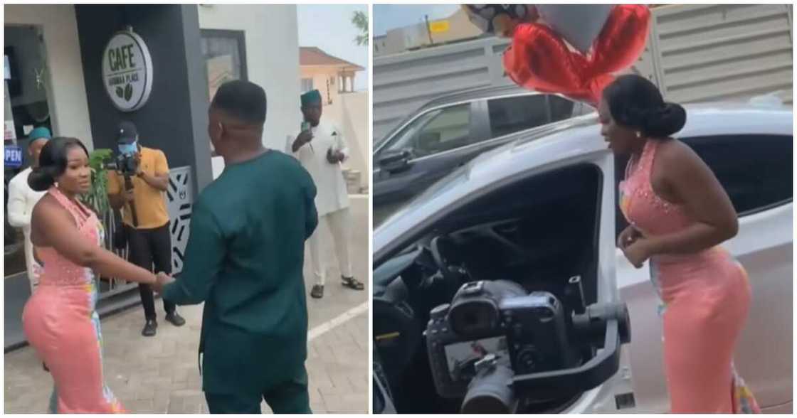 Ghanaian bride gets gifted car on her traditional day Ghanaian bride gets gifted car on her traditional day