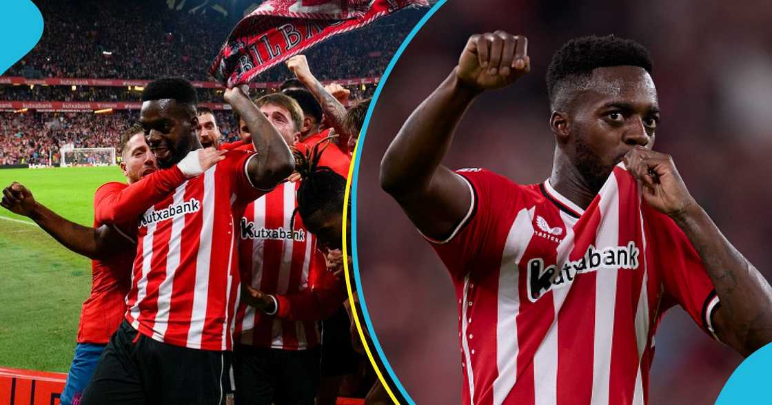 Inaki Williams and his teammates at Athletic Bilbao Inaki Williams and his teammates at Athletic Bilbao