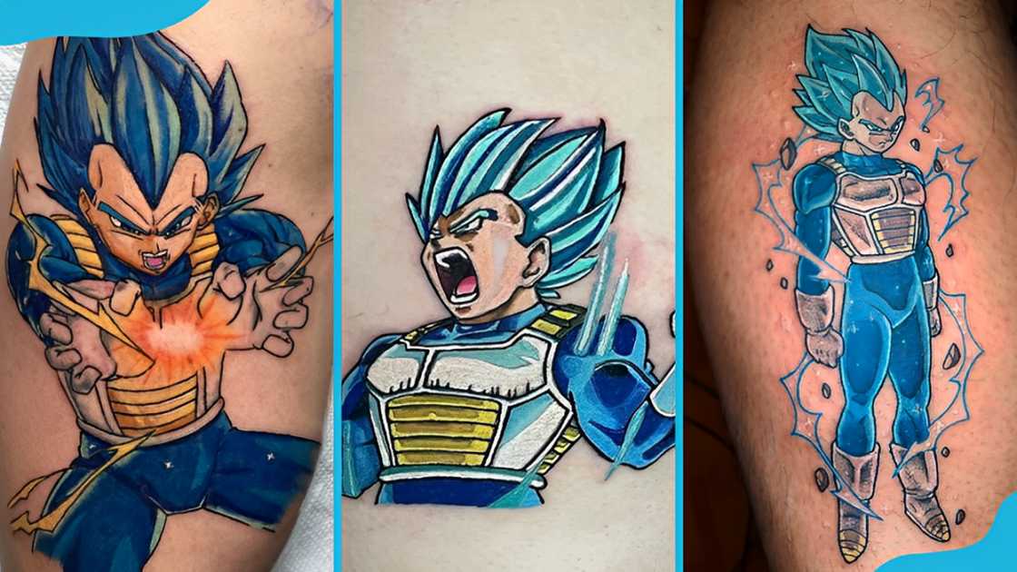 Vegeta SS Blue anime tattoos Vegeta SS Blue anime tattoos