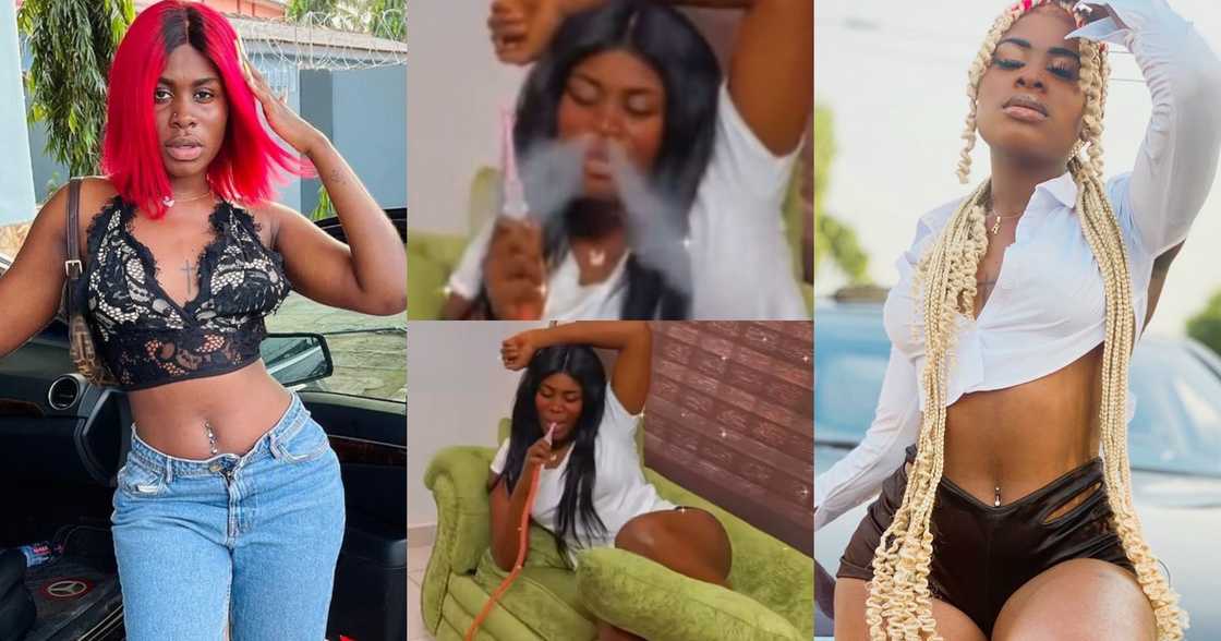 Yaa Jackson: Video Of Kumawood Actress Smoking Shisha Through Her Nose Causes Stir