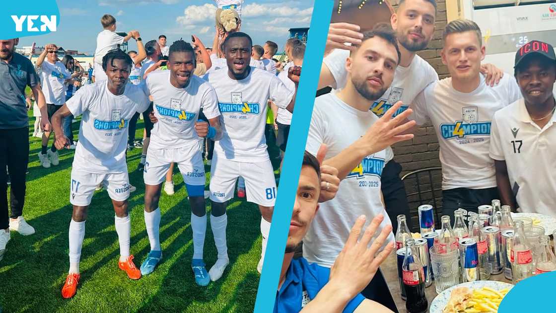 Former Hearts of oak player Salifu Ibrahim and Raddy Ovouka win 2024/25 Kosovo elite league with FC Drita on May 4, 2025 Former Hearts of oak player Salifu Ibrahim and Raddy Ovouka win 2024/25 Kosovo elite league with FC Drita on May 4, 2025