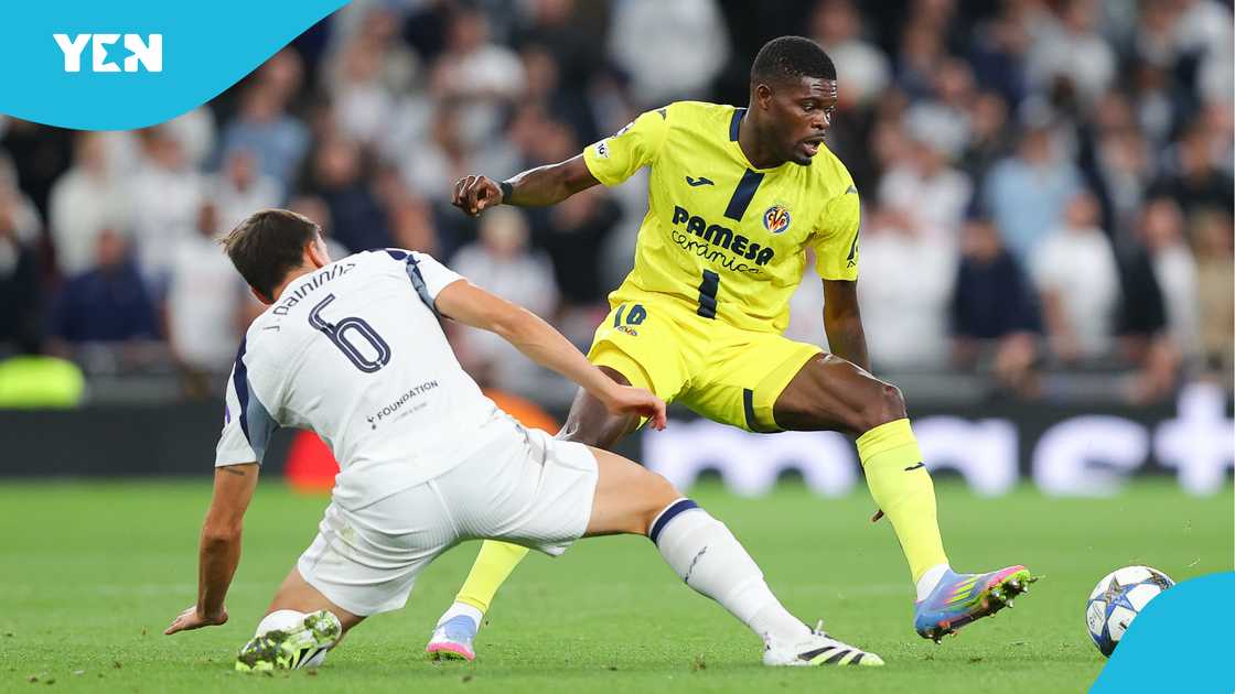 UEFA Champions League, Thomas Partey, Partey floors Spurs star, Partey booed, Villarreal lose to Tottenham.