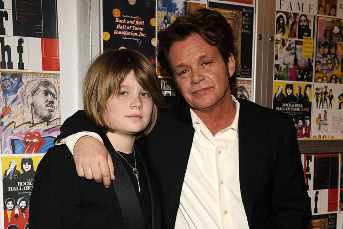 Speck Mellencamp and his father John Speck Mellencamp and his father John