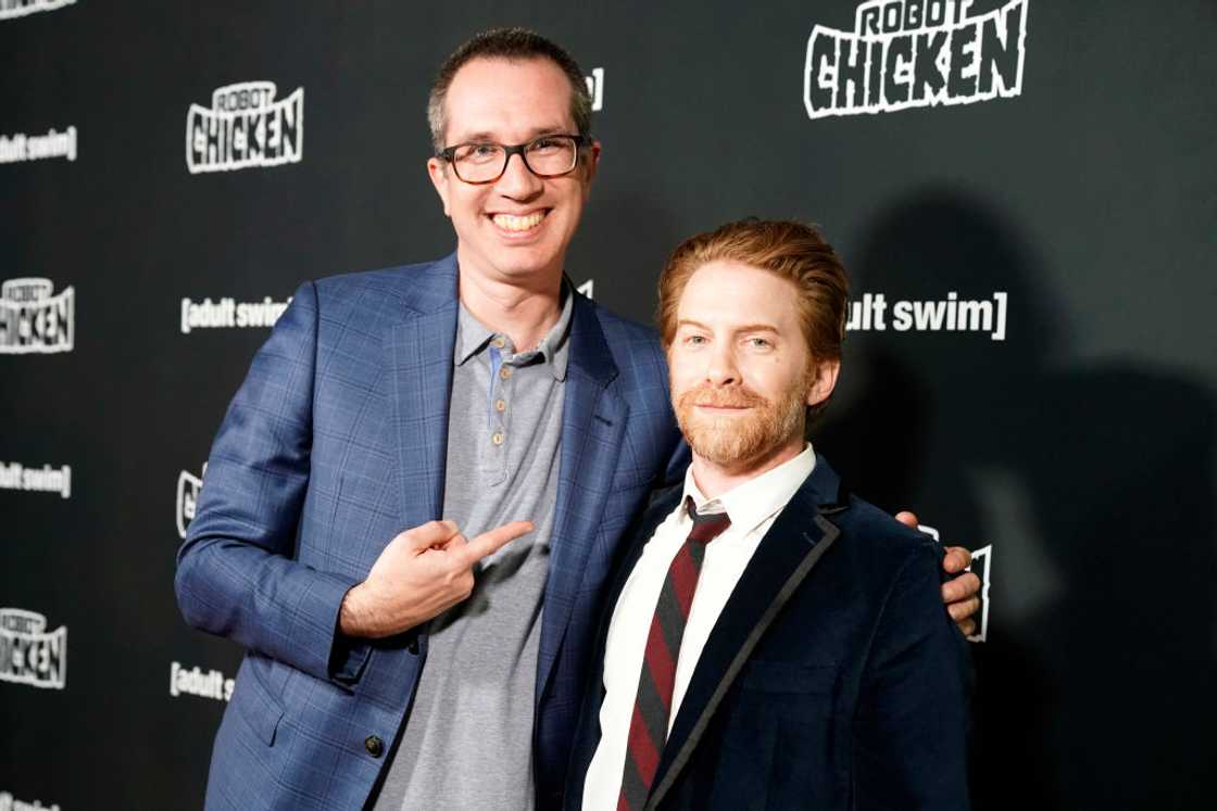 Matthew Senreich and Seth Green attend the "Robot Chicken" season 10 premiere