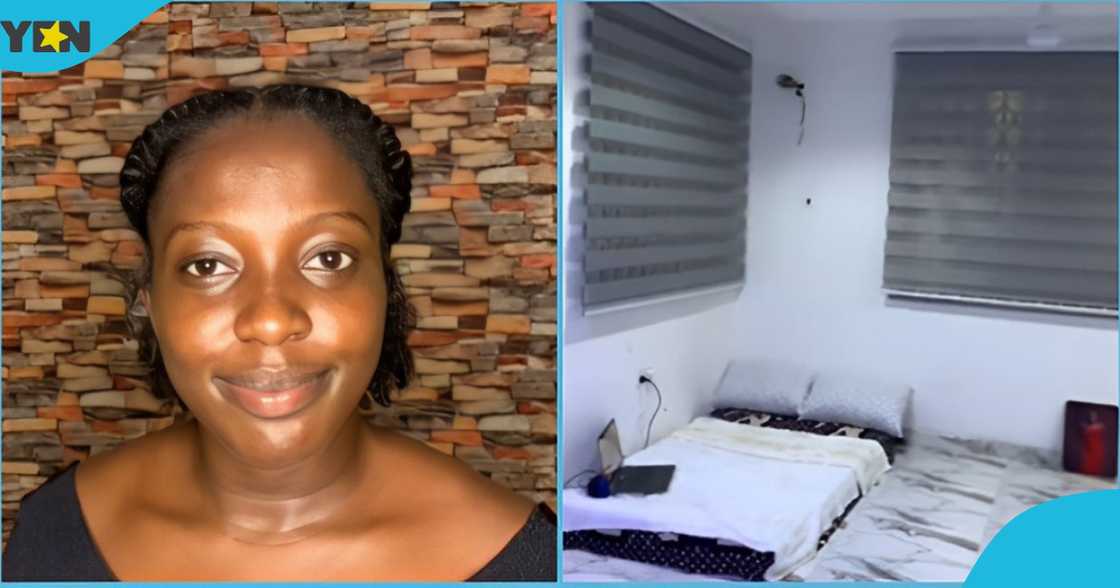 A photo of a Ghanaian lady who posted to Accra for her national service A photo of a Ghanaian lady who posted to Accra for her national service